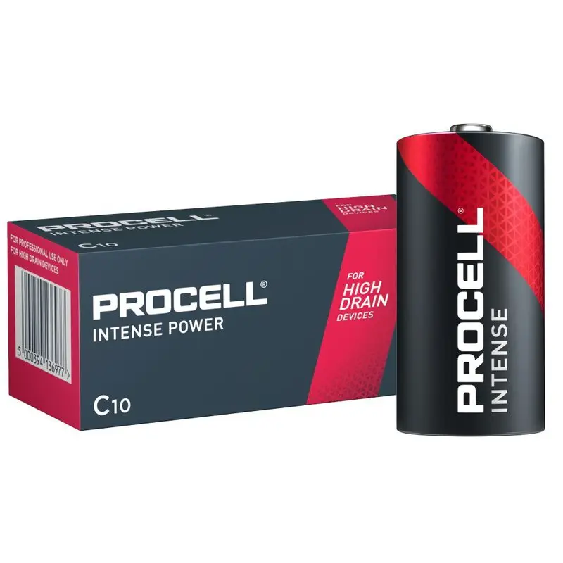 10 x Duracell Procell Intense C LR14 1,5V | Valmistajalta suoraan