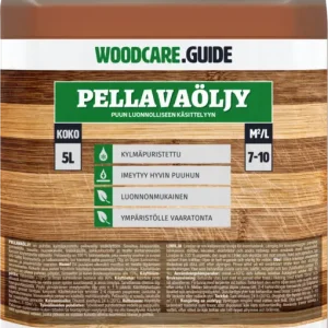 Woodcare kylmäpuristettu pellavaöljy 5L - Erikoistarjous