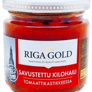 Pikatoimitus - Riga Gold savustettu kilohaili tomaattikastikkeessa 185g/129g