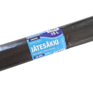 Edullinen - Bergen jätesäkki musta 75L 20kpl/rll