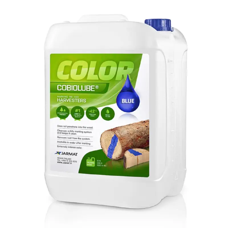 Merkintäväri harvesterille sininen 10L -25 astetta, Jarmat Cobiolube® Colour HQ | Heti saatavilla