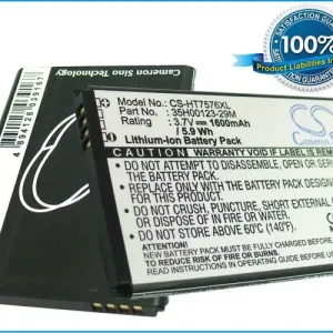 HTC 7 Pro, T7576 yhteensopiva akku - 1600mAh - Paljon kysytty