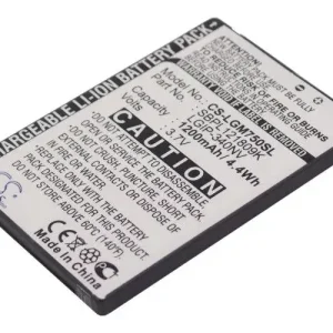 LG GM750, Layla, Eigen, Octane, VN530 Akku 1200 mAh | Erittäin laadukas