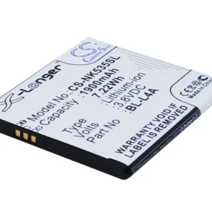 Hinnanalennus - Nokia / Microsoft BL-L4A Lumia 535 yhteensopiva akku 1900 mAh