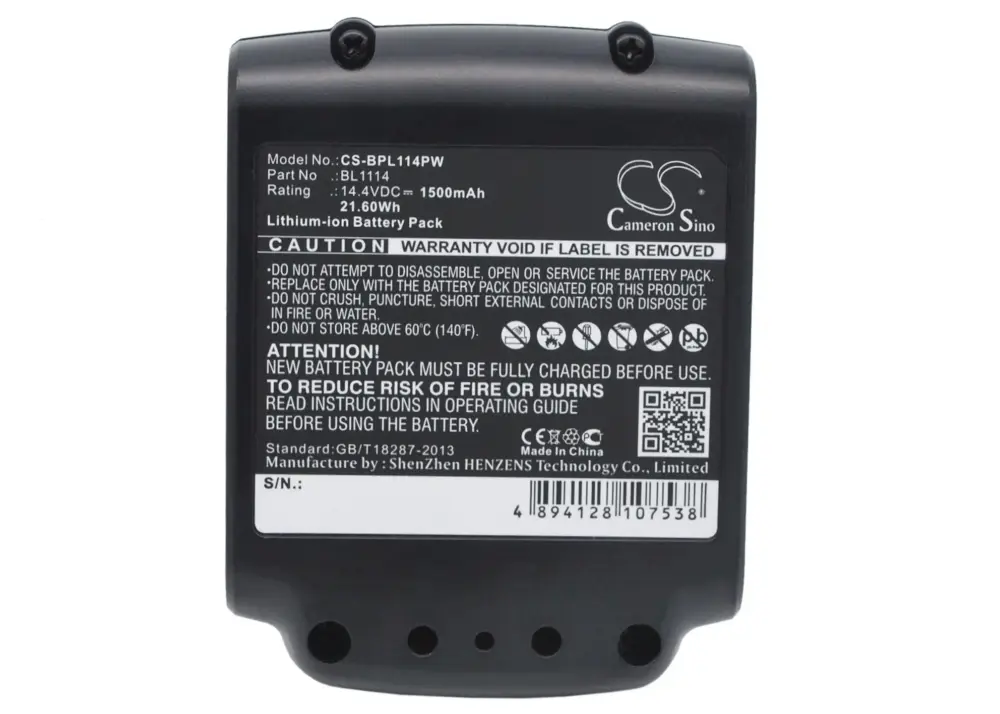 Alennettu hinta - Black & Decker ASL146BT12A, ASL146K, ASL146KB Työkalun Akku 1500 mAh