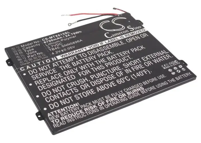 Huippusuosittu - Motorola Droid XYBoard 10.1 tabletin akku Li-Polymer 3,7 V 6700 mAh