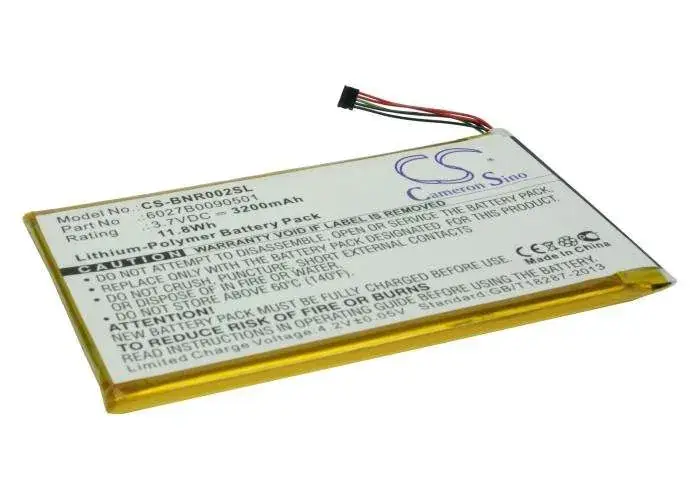 Alennettu hinta - Barnes & Noble BNRB200, BNRV200, BNTV250A akku 3200mAh