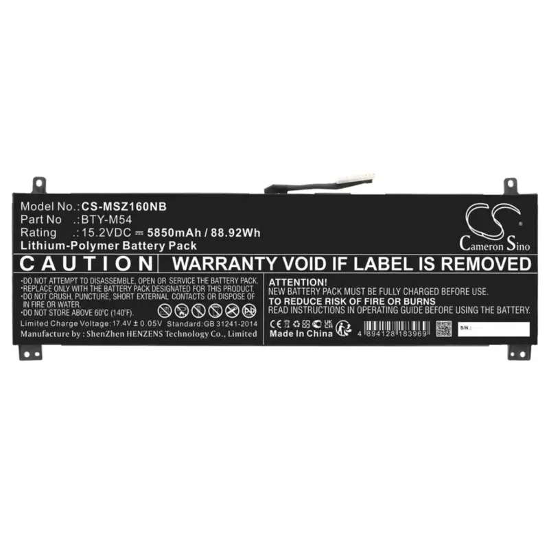 Tilaa tänään | MSI Creator Z16 / BTY-M54 akku 5850mAh