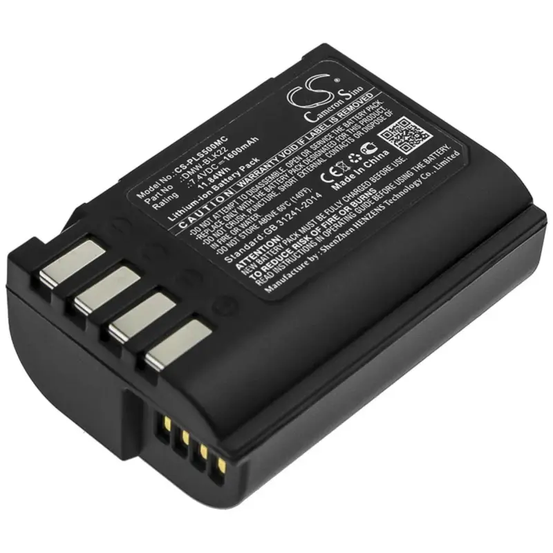 Panasonic kameroiden Lumix DC-S5 / Lumix DC-S5K yhteensopiva akku 1600mAh - Lisäalennus