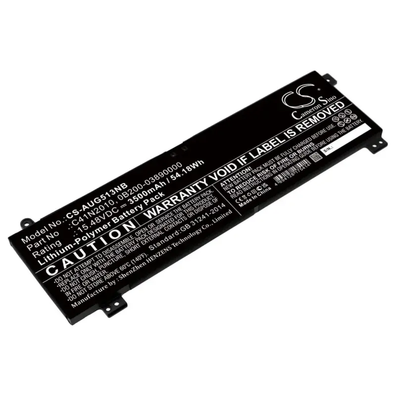 Ammattilaatu - Asus kannettavan tietokoneen ROG Strix G15 G513IH-HN002 / ROG Strix G15 G513IH-HN002T yhteensopiva akku 3500mAh