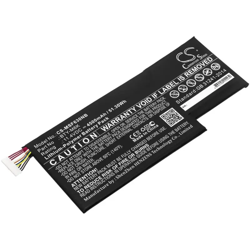 MSI kannettavan tietokoneen 0017F1-002 / GF63 yhteensopiva akku 4500mAh | Tehdashinta