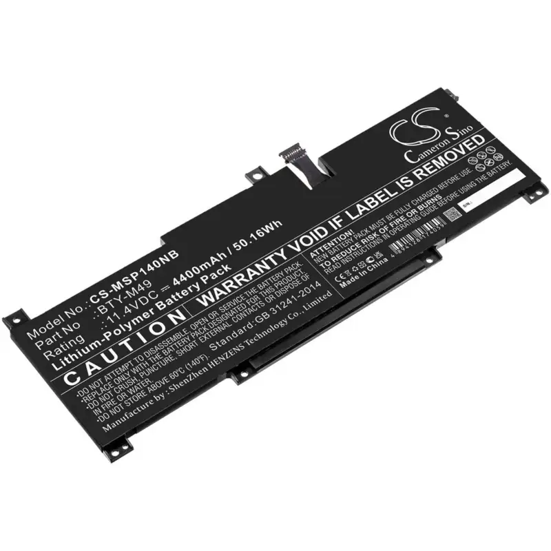 Älä missaa tarjousta | MSI kannettavan tietokoneen GSP14 / Modern 14 B10M(MS-14D1) yhteensopiva akku 4400mAh