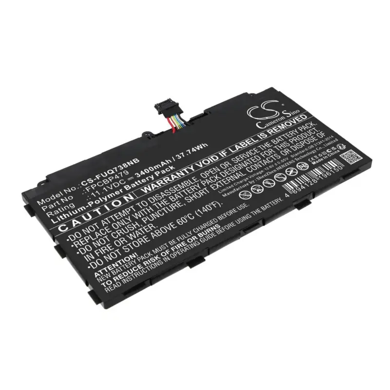 Fujitsu kannettavan tietokoneen Stylistic Q665 / Stylistic Q739 yhteensopiva akku 3400mAh | Melkein loppuunmyyty