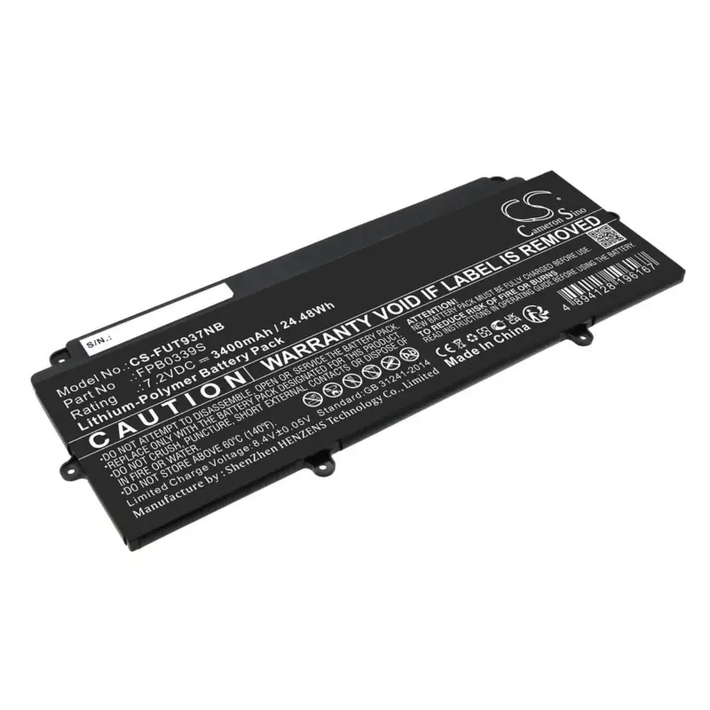 Edullinen | Fujitsu kannettavan tietokoneen FUTRO MU937 yhteensopiva akku 3400mAh