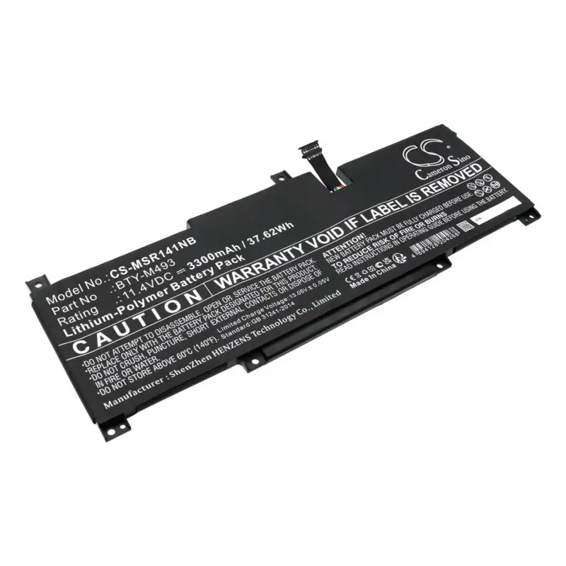 Hinta alennettu - MSI kannettavan tietokoneen Modern 14 B11MOU-861IN / Modern 14 B11MOU-1064XES yhteensopiva akku 3300mAh