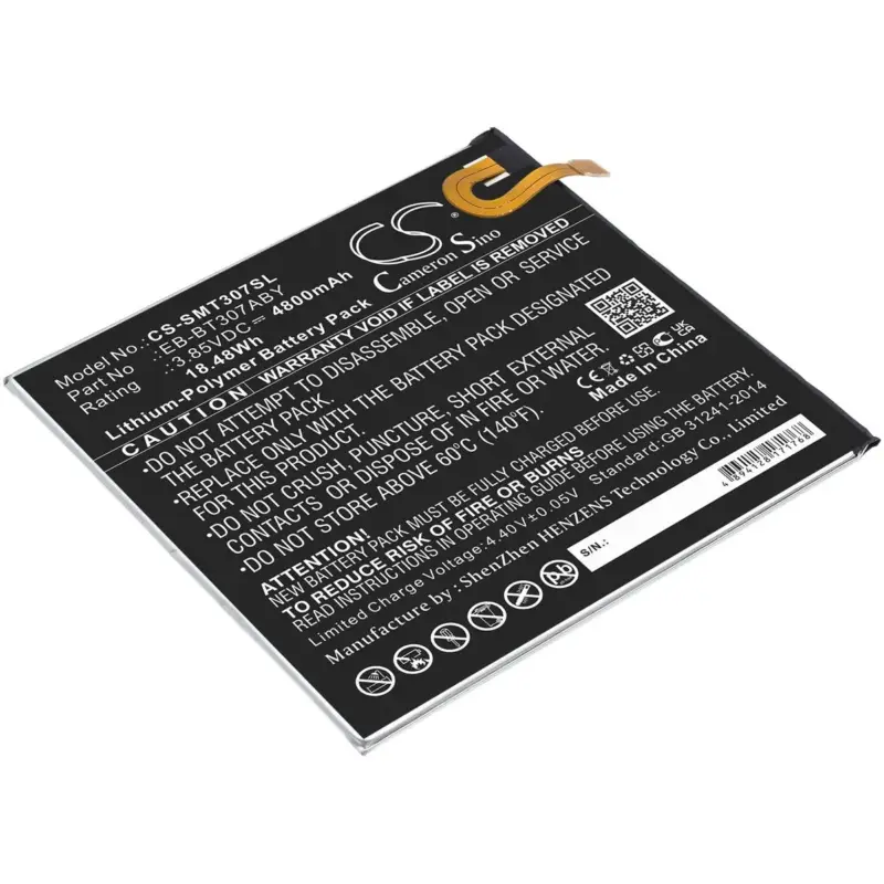 Samsung tablettien Galaxy Tab A 8.4 2020 / SM-T307U yhteensopiva akku 4800mAh - Poisto