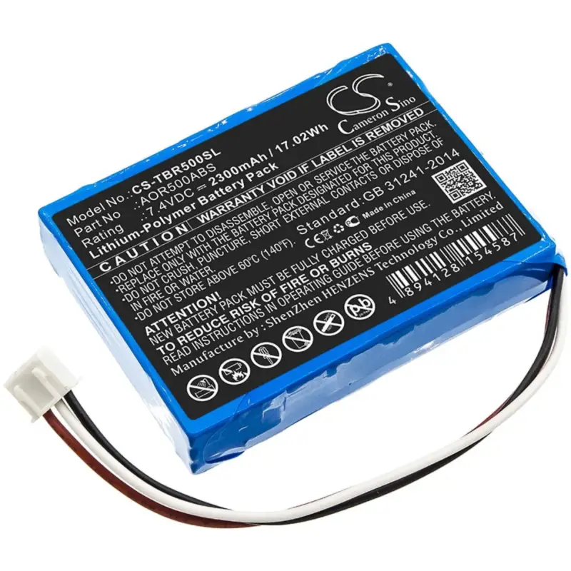 Tribrer tutkimuslaitteen AOR500 / AOR500-s yhteensopiva akku 2300mAh - Erikoishinta