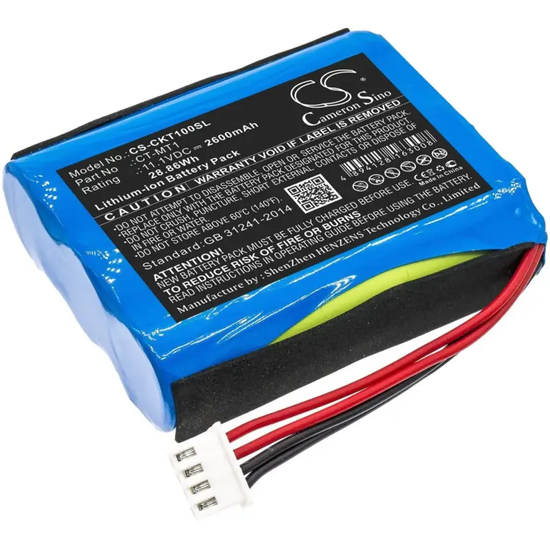 Valmistajalta suoraan - Clarke-Tech tutkimuslaitteen CT Triple yhteensopiva akku 2600mAh