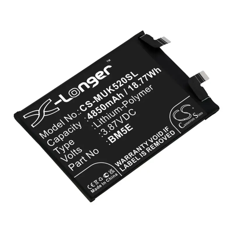 Redmi älypuhelinten 22011211C / 22021211RC yhteensopiva akku 4850mAh | Suoraan tehtaalta