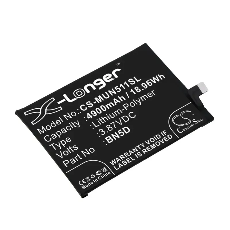 Redmi älypuhelinten 22031116BG / Note 11S yhteensopiva akku 4900mAh | Kestosuosikki