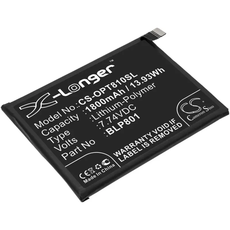 Oneplus älypuhelinten 8T+ 5G / KB2003 yhteensopiva akku 1800mAh | Varasto vähissä