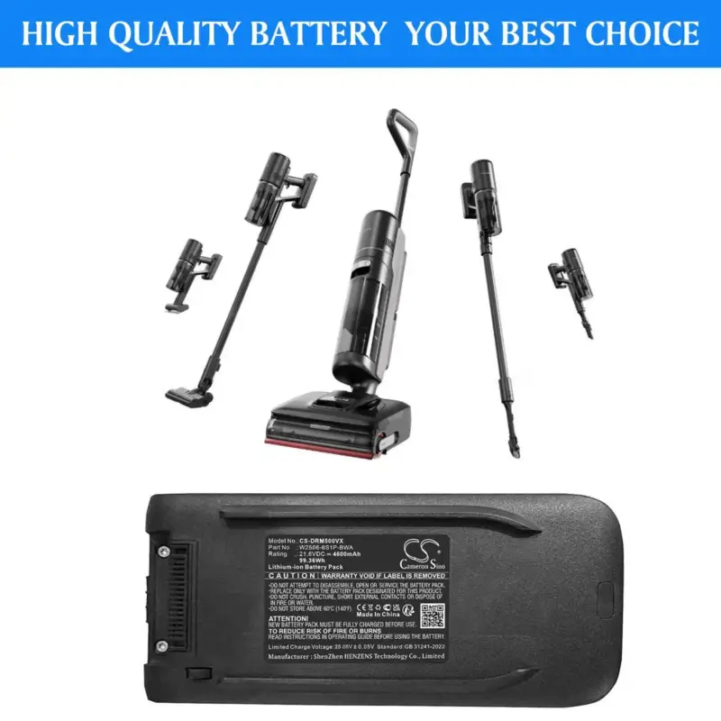 Myydyimpien joukossa | Dreame pölynimurin tai pölynimurirobotin T50 Mix yhteensopiva akku 4600mAh
