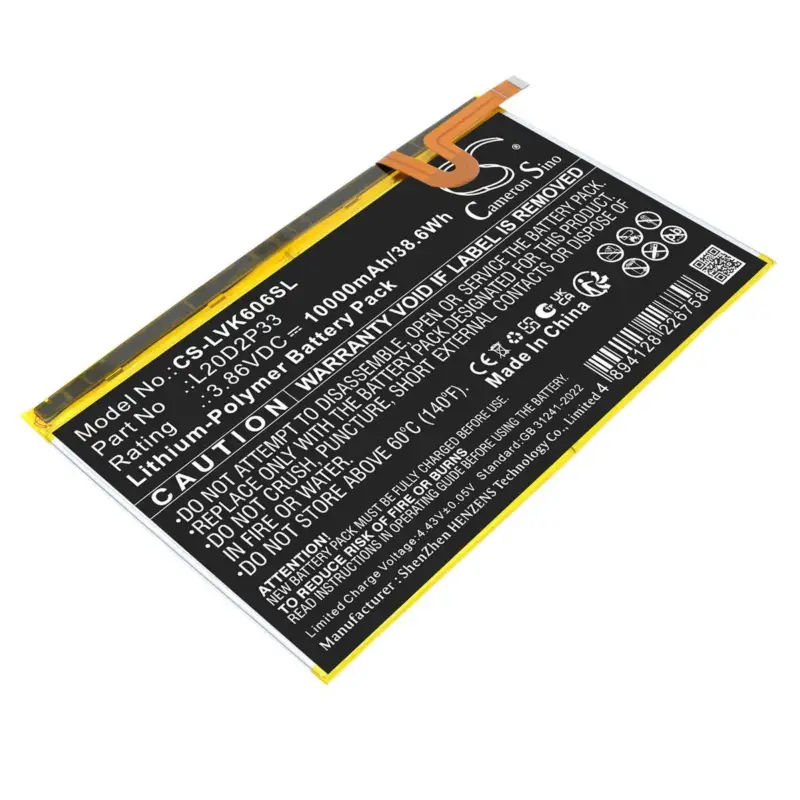Uutuus verkkokaupassa - Lenovo tabletin Yoga Pad Pro, YT-K606FW yhteensopiva akku 10000mAh