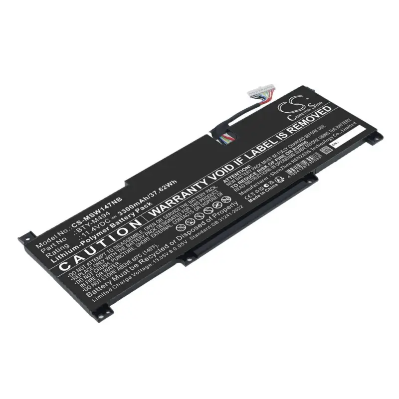 Heti saatavilla - MSI kannettavan Modern 14 C7M yhteensopiva akku 3300mAh