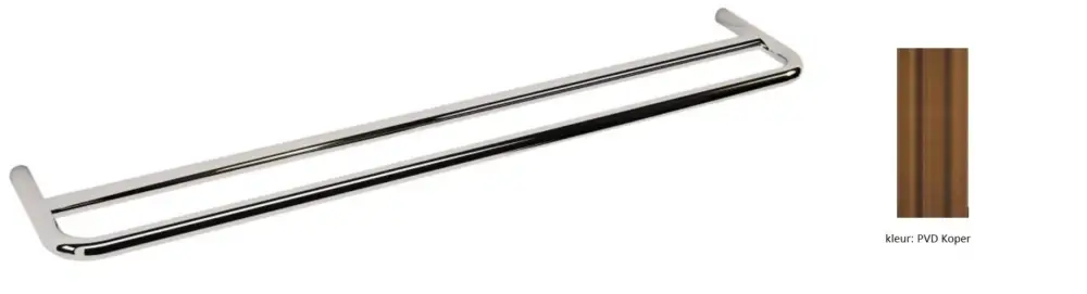 Waterevolution flow kaksoispyyheteline 60 cm PVD Harjattu Kupari A112DCPE - Edullinen