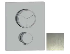 SB Push Square Inbouw thermostaatkraan met drukknop 3 weg omsteller en volumeregelaar RVS 1208955133SB Push Square -sisäänrakennettu termostaattihana, jossa on painike, kolmitieventtiili ja - Kiirehdi